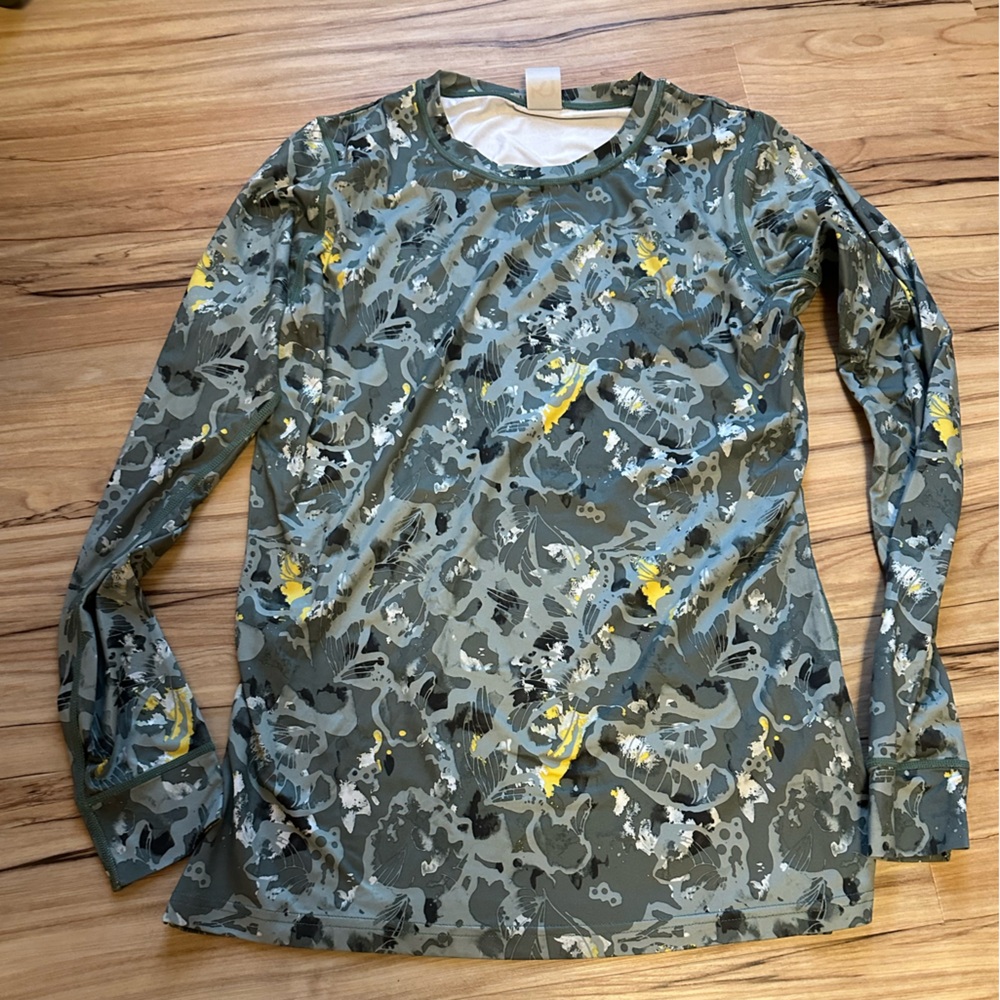 Kari Traa Green Camouflage Top
